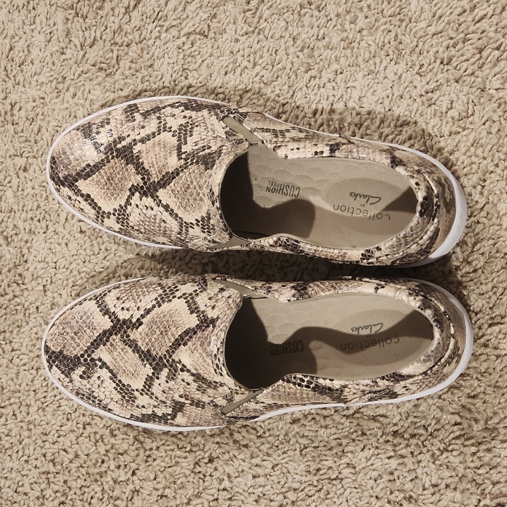 Snakeskin Slip on by Clarks